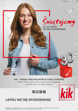 KiK | KiK celebrates its 30th anniversary.