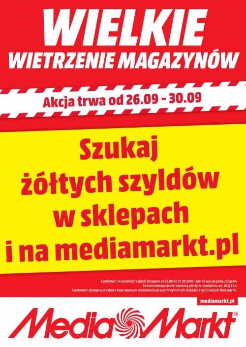 Media Markt  | WIELKIE WIETRZENIE MAGAZYNÓW!